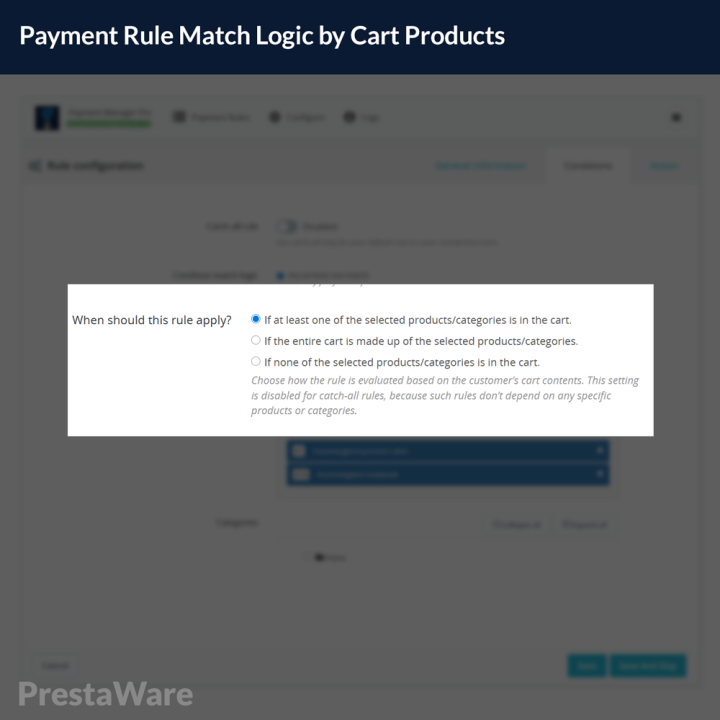 Restrict Payment Methods in PrestaShop – Payment Manager Pro